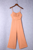 Spaghetti Straps Backless Knot Wide-Leg Jumpsuit