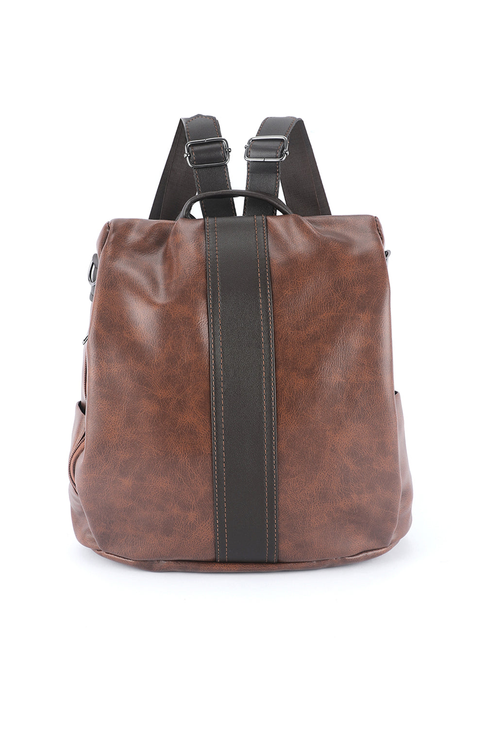 Multifunctional Retro Faux Leather Backpack