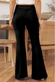 Split Hem High Waist Pants