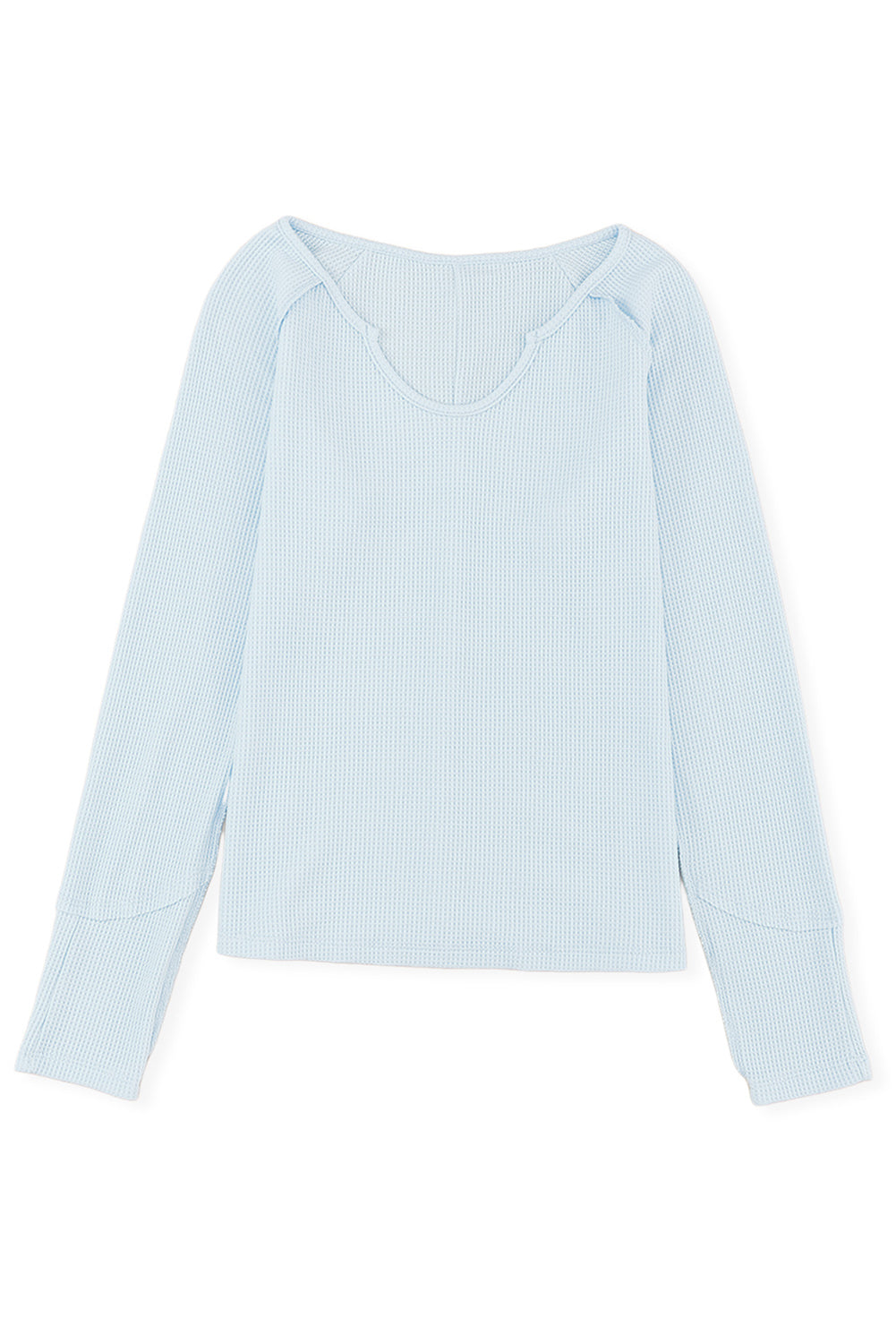 Mineral Wash Long Sleeve V-Neck Top