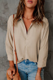 Collared 3/4 Sleeve Shirt