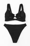 O-ring Decor Active Bikini 2pcs Swimsuit