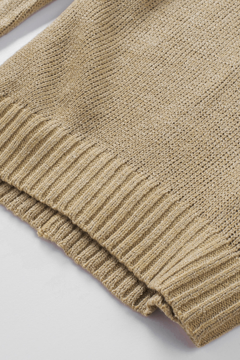 Ribbed Trim Oversize Sweater