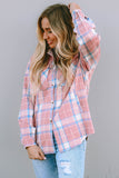 Plaid Flap Pocket Flannel Shacket