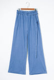 High Waist Pocketed Wide Leg Tencel Jeans