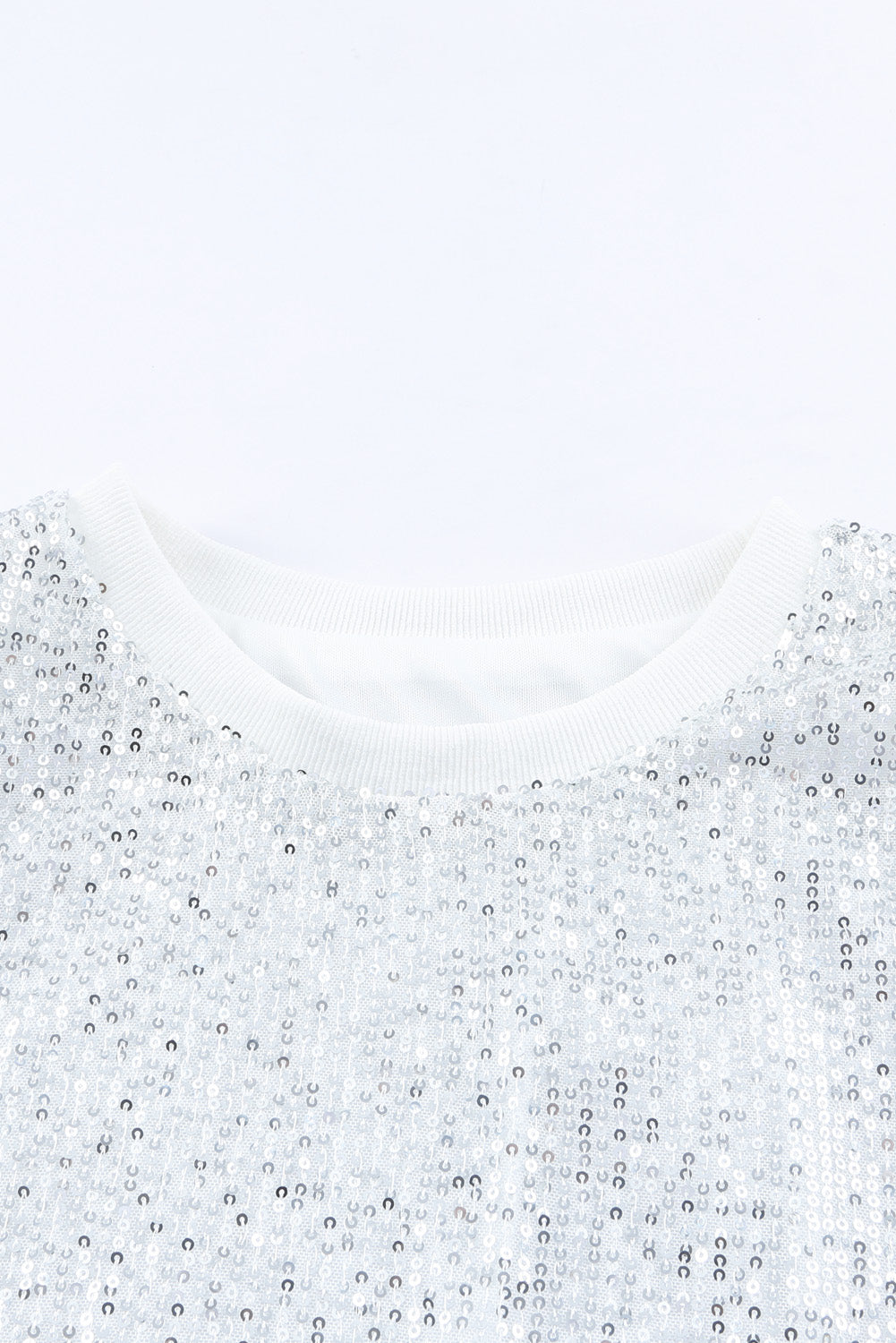 Sequin Round Neck Tank Top