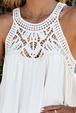 Lace Crochet Sleeveless Babydoll Top