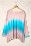 Plus Size Painted Poncho Top