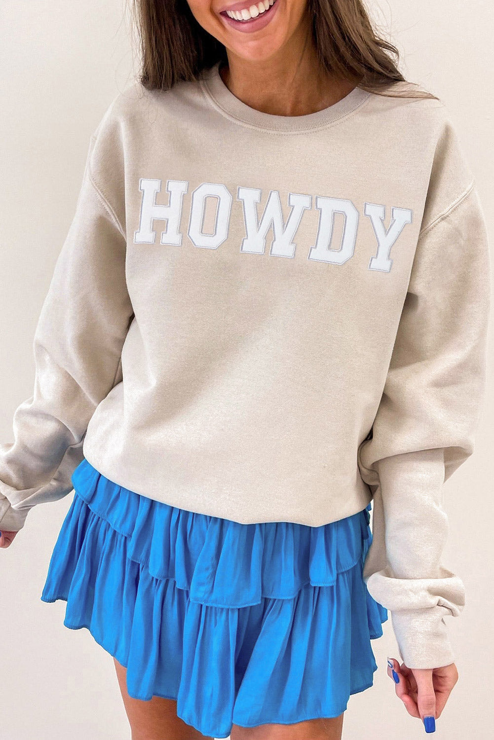 HOWDY Graphic Drop Shoulder Sweatshirt