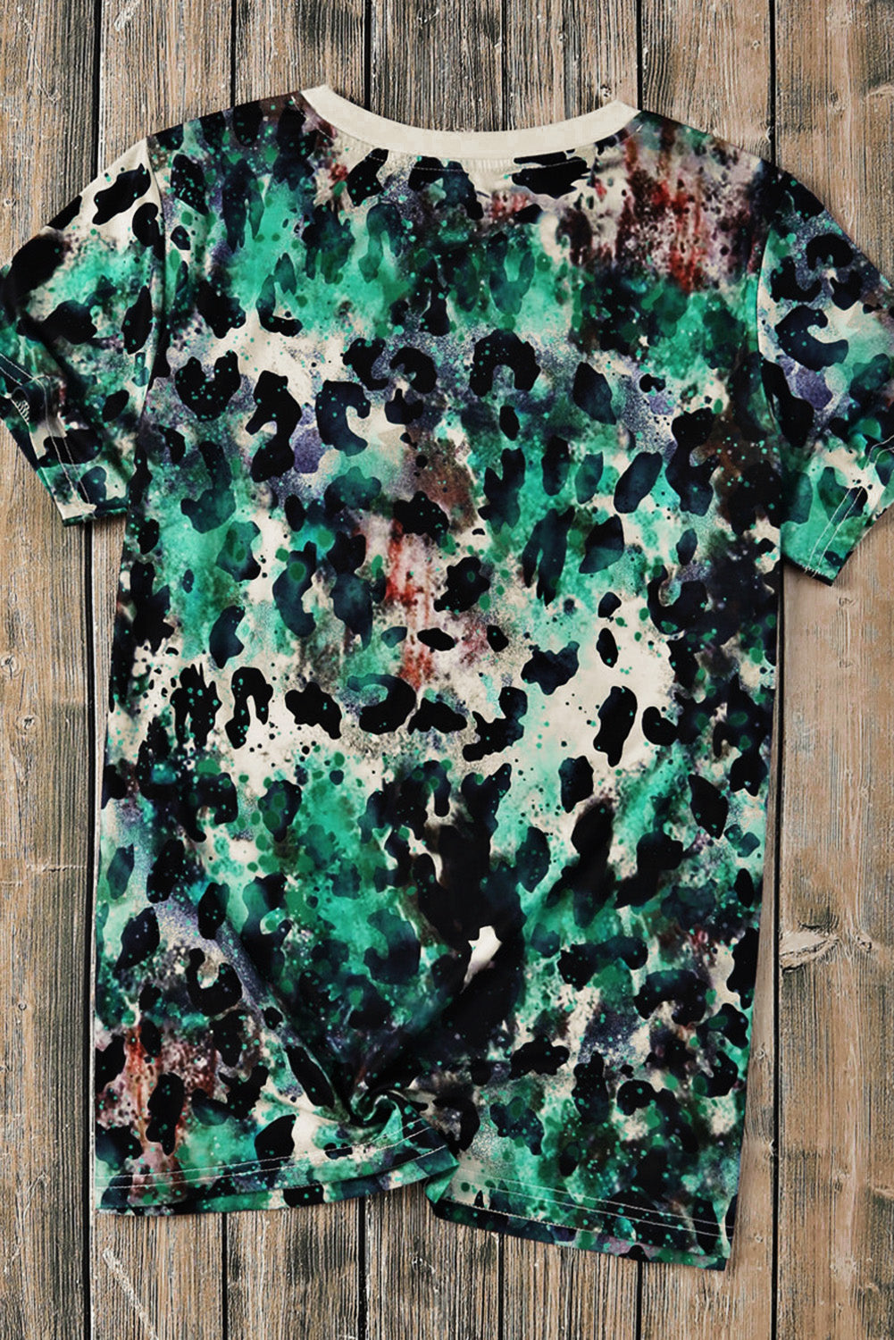 Blank Graphic Dyed Print T Shirt