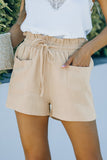 Drawstring Waist Shorts with Pockets