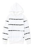 Irregular Striped Kangaroo Pocket Hoodie