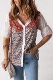 Mandala Hollow-out Sleeves T-shirt