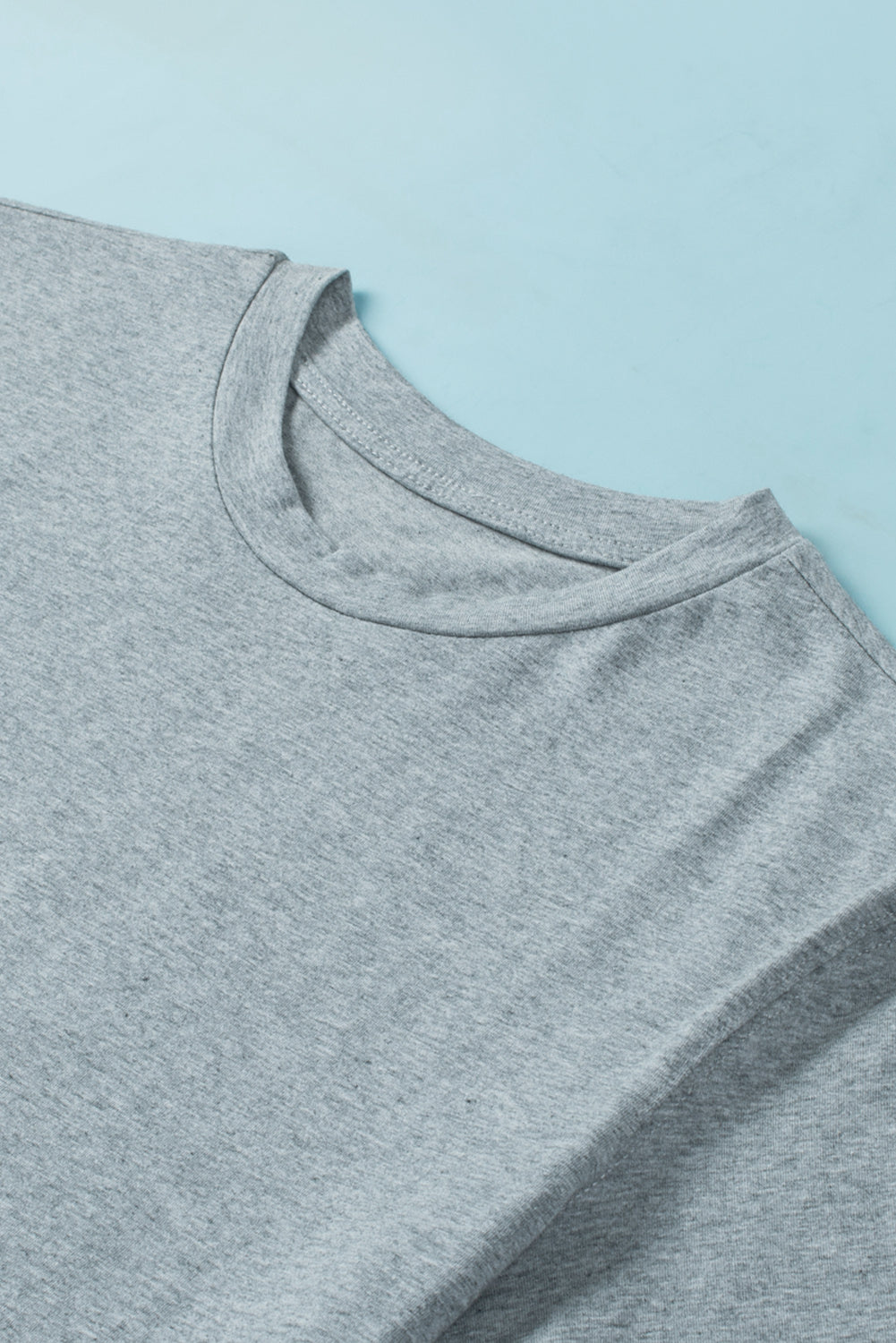 Plain Crew Neck Short Sleeve Tee