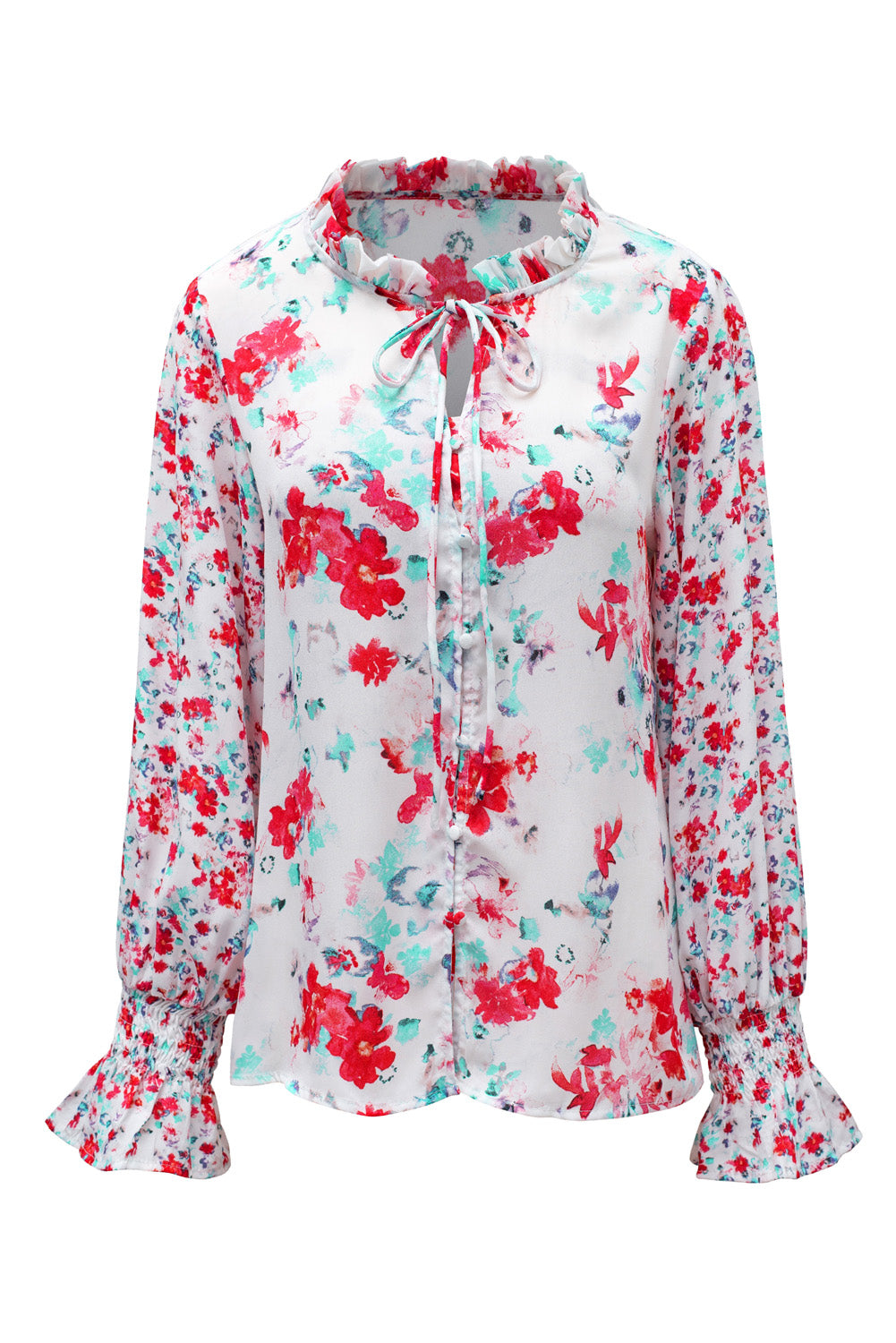 Blouse smockée florale Cakewalk 