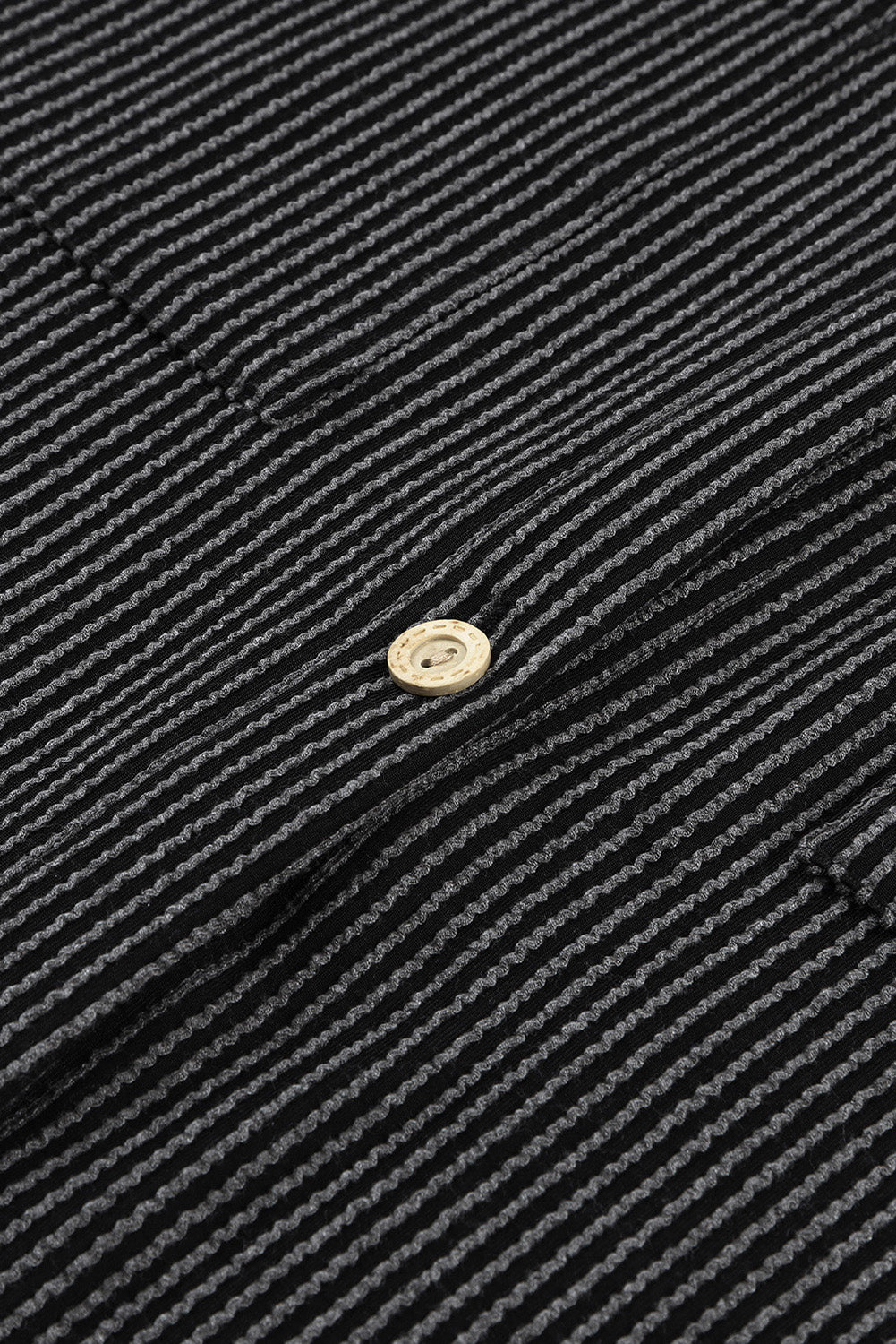 Roll Tab Sleeve Ribbed Cording Shacket