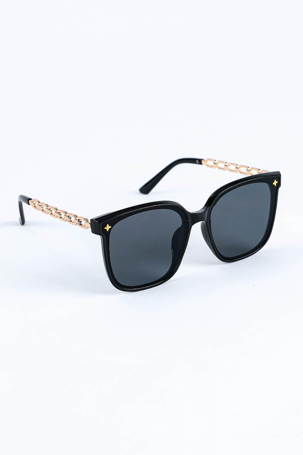 Chain Shaped Frame Square Sunglasses