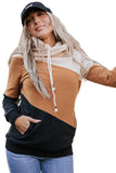 Colorblock Pocketed Hoodie