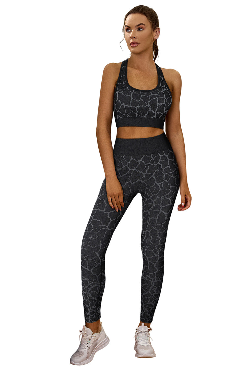 Animal Print Butt Lift High Waist Active Set