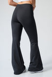 Twist Ruched Waist Flared Pants