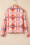 Western Aztec Print Corduroy Jacket