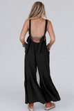 Wide Leg Ruffle Jumpsuit