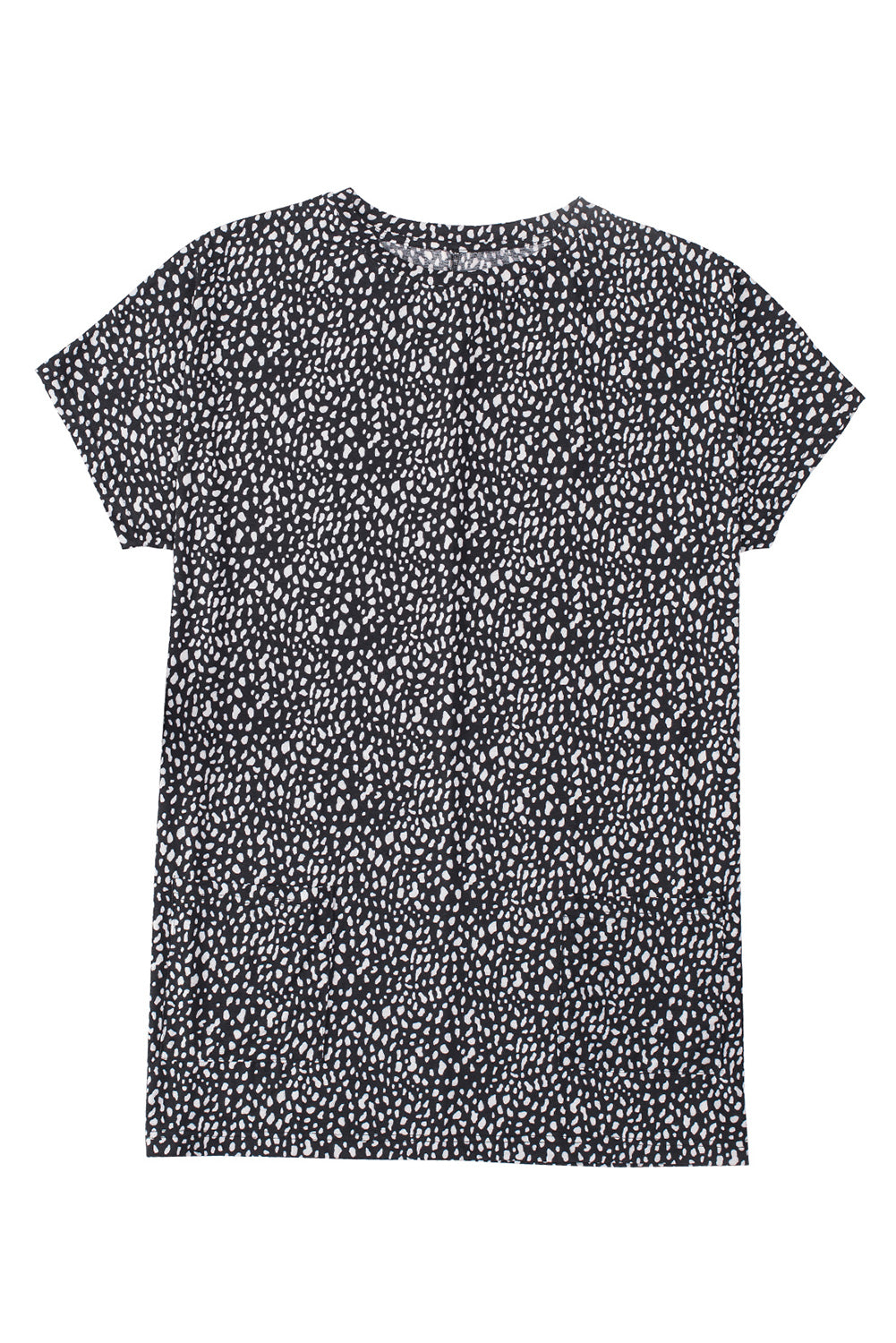 Print Side Pockets Tunic Top