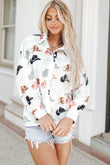 Cow Boy Hats Puff Sleeve Button Up Shirt