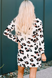 Leopard Long Sleeve Mini Dress