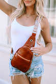 Crossbody PU Leather Sling Bag