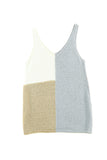 Color Block Knitted Tank Top