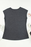 Zip Neck Lace Splicing Tee