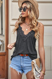 Lace Splicing V Neck Cami Top