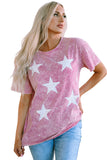 Vintage Star Printed Mineral Wash Graphic Tee