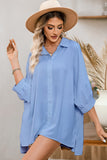 3/4 Puff Sleeve Oversize Shirt