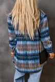 Woolen Lining Plaid Brushed Long Coat