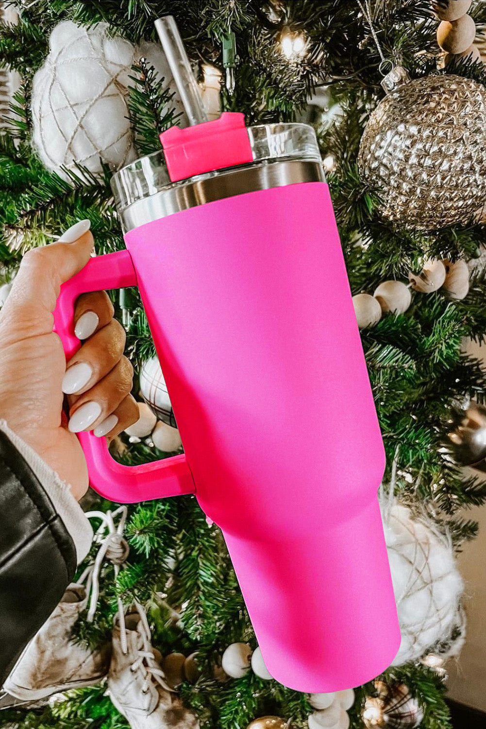 Pink 304 Stainless Steel Double Insulated Cup