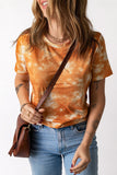 Tie Dye Crew Neck Short Sleeve T-Shirt