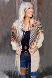 Plaid Leopard Chevron Cardigan