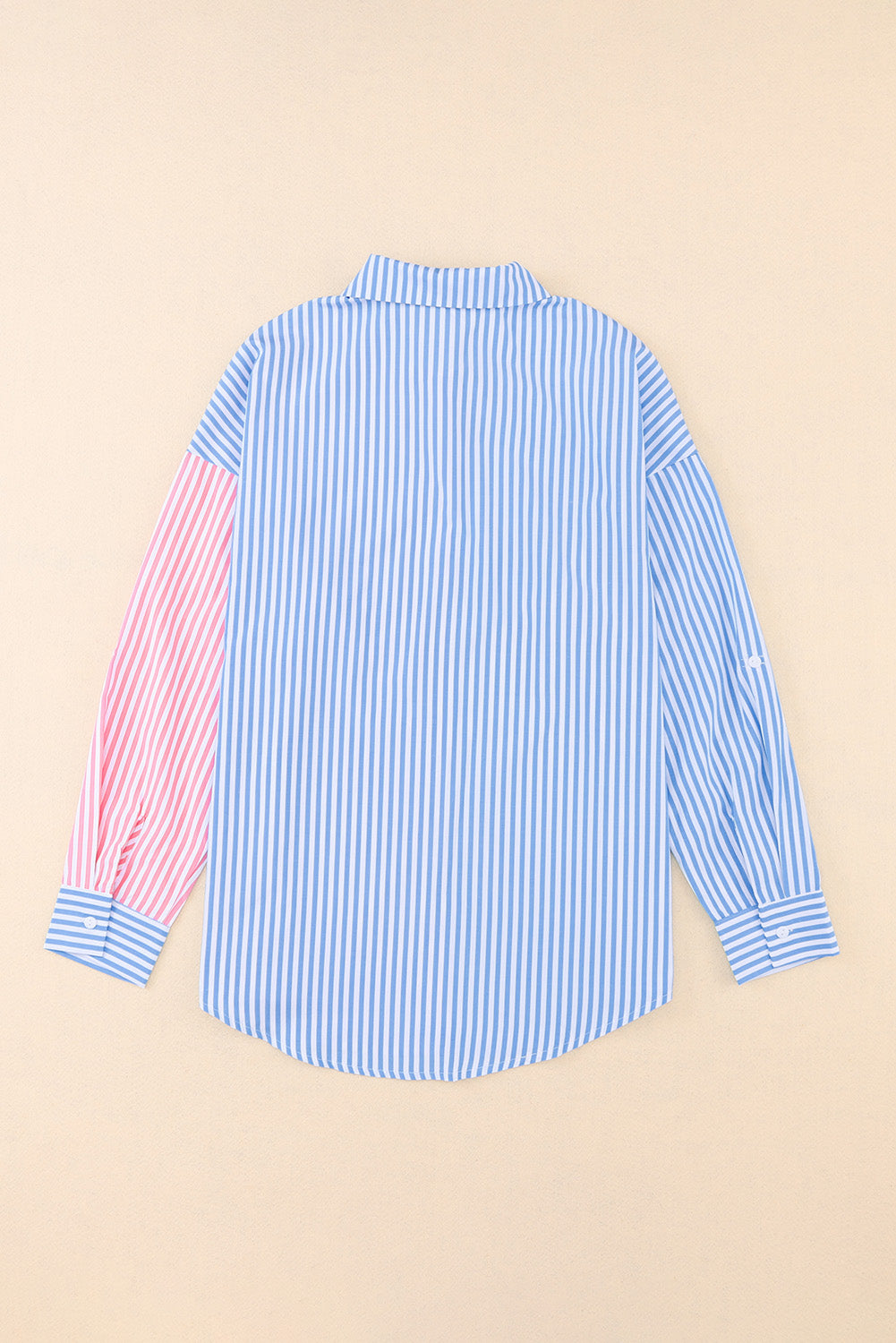 Contrast Striped Print Shirt