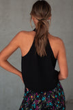 Halter Neck Pleated Tank Top