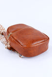 Crossbody PU Leather Sling Bag