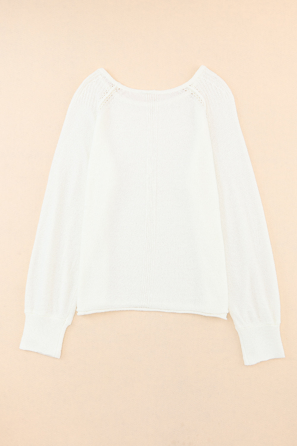 Long Sleeve Cutout Shoulder Relaxed Sweater