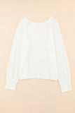 Long Sleeve Cutout Shoulder Relaxed Sweater