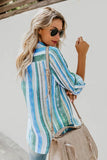 Sweet Enough Striped Button Up Top