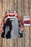 Tie-Dye Round Neck Pullover Sweatshirt