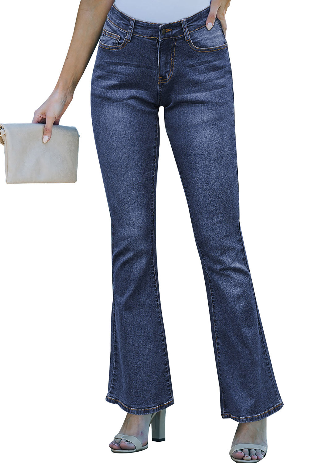 Medium Wash Vintage Wide Leg Jeans