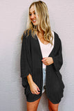 Sheer Lightweight Knit Long Sleeve Cardigan