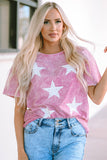 Vintage Star Printed Mineral Wash Graphic Tee