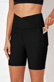 Crossed Waist Sporty Bermuda Bikini Shorts